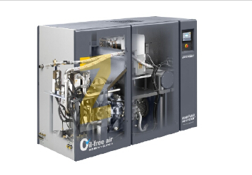 2 Stage Air Compressor , Oil Free Engine Driven Air Compressor Rotary Screw Type