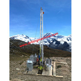 Hydraulic Drill Rig Machine , Mobile Rig Boring Machine For Geological Exploration