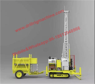 P200 Crawler Portable Drilling Rigs Water Cooled For Geological Exploration